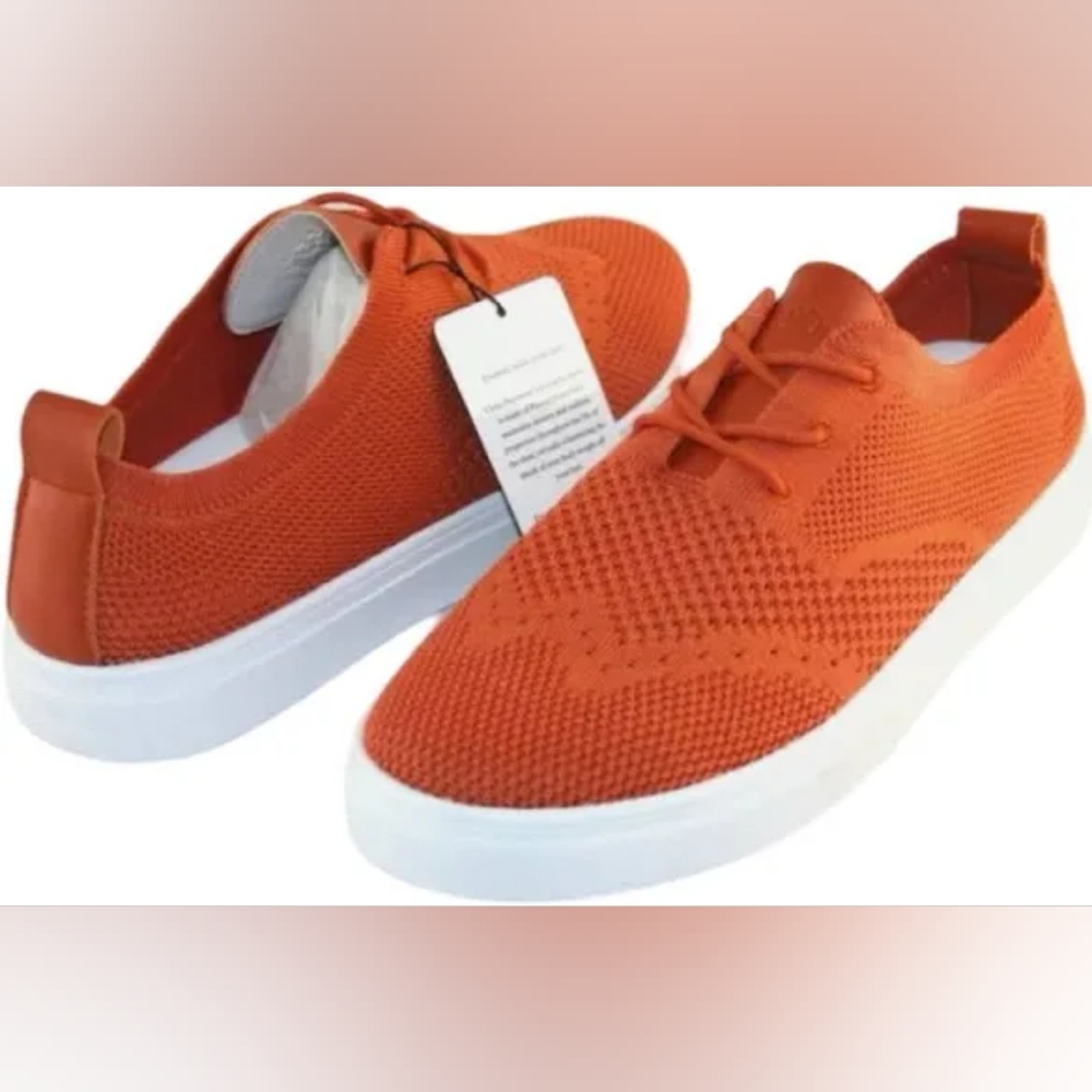 NWT Vlado Footwear Mens Orange Venice Sneaker Shoe Size 8.5M